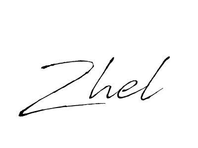 You should practise on your own different ways (Antro_Vectra) to write your name (Zhel) in signature. don't let someone else do it for you. Zhel signature style 6 images and pictures png