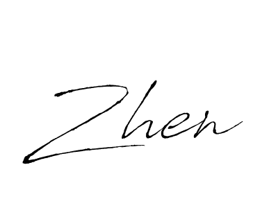 Also we have Zhen name is the best signature style. Create professional handwritten signature collection using Antro_Vectra autograph style. Zhen signature style 6 images and pictures png