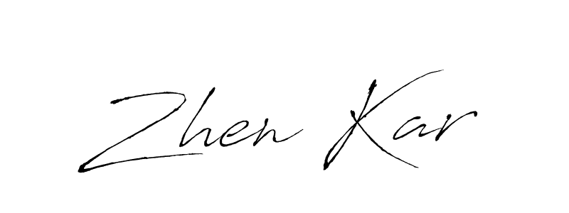 How to Draw Zhen Kar signature style? Antro_Vectra is a latest design signature styles for name Zhen Kar. Zhen Kar signature style 6 images and pictures png