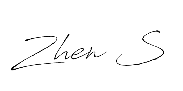 Also we have Zhen S name is the best signature style. Create professional handwritten signature collection using Antro_Vectra autograph style. Zhen S signature style 6 images and pictures png