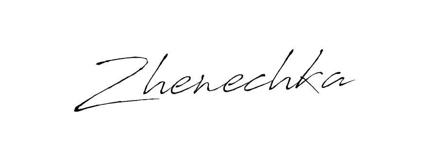 Use a signature maker to create a handwritten signature online. With this signature software, you can design (Antro_Vectra) your own signature for name Zhenechka. Zhenechka signature style 6 images and pictures png