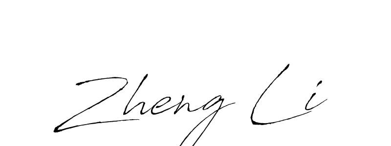 Create a beautiful signature design for name Zheng Li. With this signature (Antro_Vectra) fonts, you can make a handwritten signature for free. Zheng Li signature style 6 images and pictures png