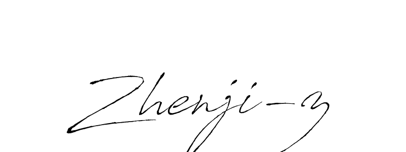 Design your own signature with our free online signature maker. With this signature software, you can create a handwritten (Antro_Vectra) signature for name Zhenji-z. Zhenji-z signature style 6 images and pictures png