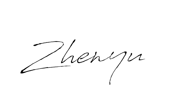 Also You can easily find your signature by using the search form. We will create Zhenyu name handwritten signature images for you free of cost using Antro_Vectra sign style. Zhenyu signature style 6 images and pictures png