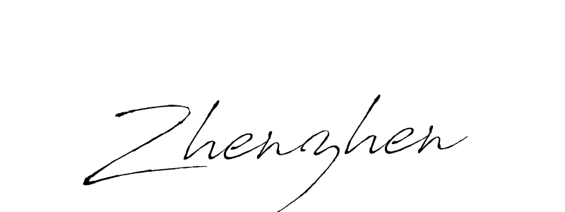 Zhenzhen stylish signature style. Best Handwritten Sign (Antro_Vectra) for my name. Handwritten Signature Collection Ideas for my name Zhenzhen. Zhenzhen signature style 6 images and pictures png