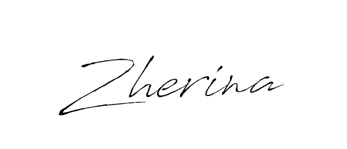 How to make Zherina name signature. Use Antro_Vectra style for creating short signs online. This is the latest handwritten sign. Zherina signature style 6 images and pictures png
