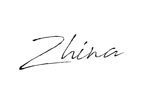 Make a beautiful signature design for name Zhina. With this signature (Antro_Vectra) style, you can create a handwritten signature for free. Zhina signature style 6 images and pictures png