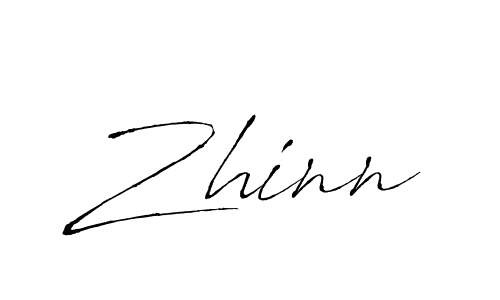 Design your own signature with our free online signature maker. With this signature software, you can create a handwritten (Antro_Vectra) signature for name Zhinn. Zhinn signature style 6 images and pictures png
