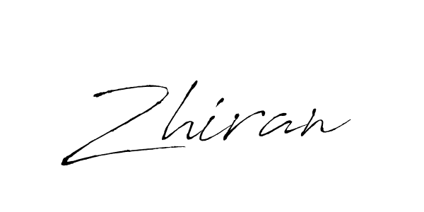 Zhiran stylish signature style. Best Handwritten Sign (Antro_Vectra) for my name. Handwritten Signature Collection Ideas for my name Zhiran. Zhiran signature style 6 images and pictures png