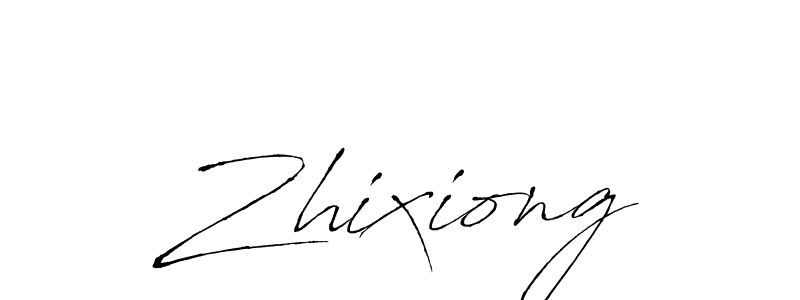 The best way (Antro_Vectra) to make a short signature is to pick only two or three words in your name. The name Zhixiong include a total of six letters. For converting this name. Zhixiong signature style 6 images and pictures png