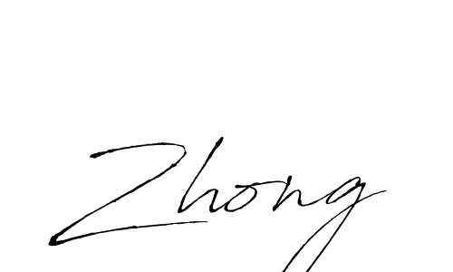 Use a signature maker to create a handwritten signature online. With this signature software, you can design (Antro_Vectra) your own signature for name Zhong. Zhong signature style 6 images and pictures png