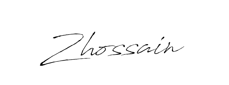 Zhossain stylish signature style. Best Handwritten Sign (Antro_Vectra) for my name. Handwritten Signature Collection Ideas for my name Zhossain. Zhossain signature style 6 images and pictures png