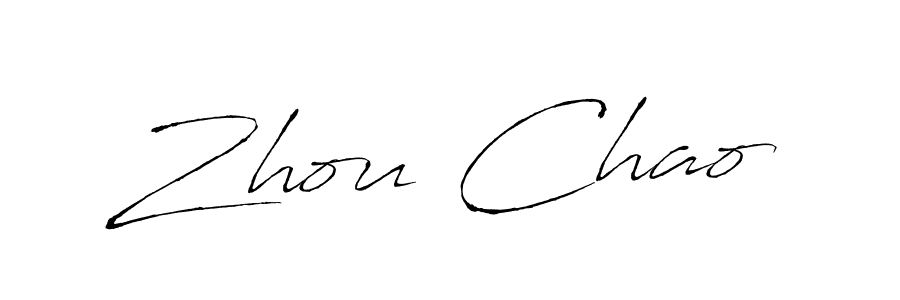 Zhou Chao stylish signature style. Best Handwritten Sign (Antro_Vectra) for my name. Handwritten Signature Collection Ideas for my name Zhou Chao. Zhou Chao signature style 6 images and pictures png