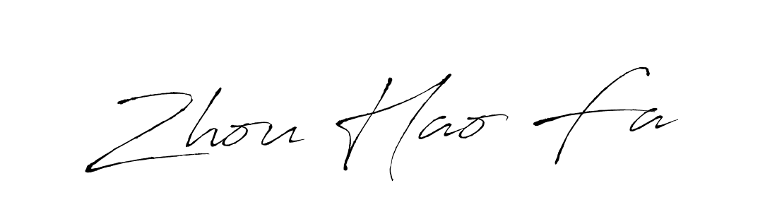 Use a signature maker to create a handwritten signature online. With this signature software, you can design (Antro_Vectra) your own signature for name Zhou Hao Fa. Zhou Hao Fa signature style 6 images and pictures png