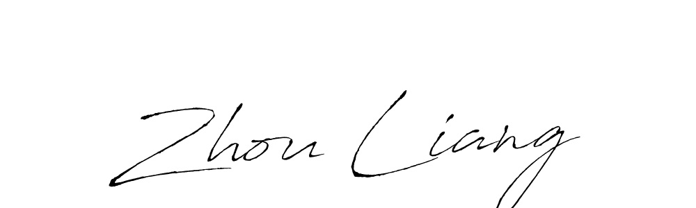 You should practise on your own different ways (Antro_Vectra) to write your name (Zhou Liang) in signature. don't let someone else do it for you. Zhou Liang signature style 6 images and pictures png