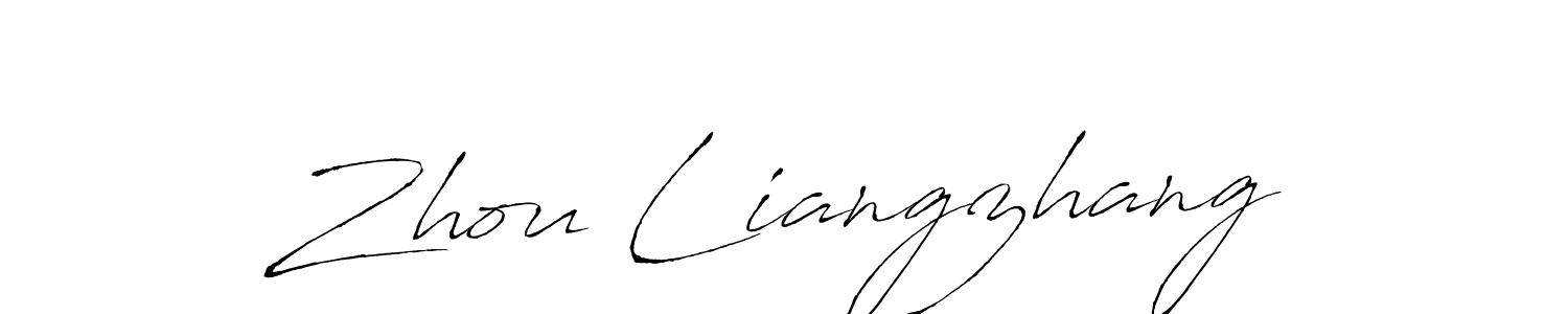 Design your own signature with our free online signature maker. With this signature software, you can create a handwritten (Antro_Vectra) signature for name Zhou Liangzhang. Zhou Liangzhang signature style 6 images and pictures png