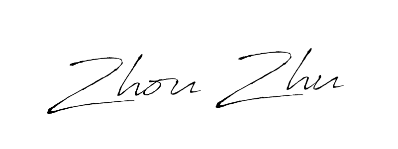 Make a beautiful signature design for name Zhou Zhu. Use this online signature maker to create a handwritten signature for free. Zhou Zhu signature style 6 images and pictures png