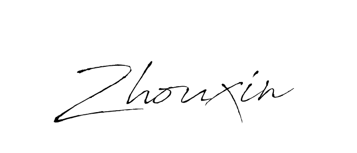 Also we have Zhouxin name is the best signature style. Create professional handwritten signature collection using Antro_Vectra autograph style. Zhouxin signature style 6 images and pictures png