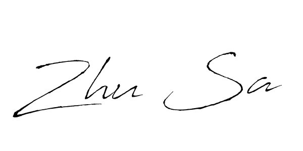 Also we have Zhu Sa name is the best signature style. Create professional handwritten signature collection using Antro_Vectra autograph style. Zhu Sa signature style 6 images and pictures png