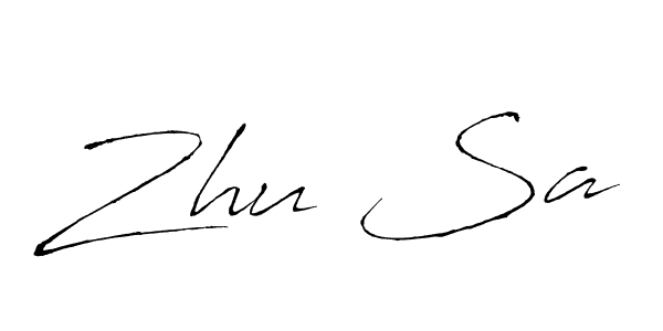 Also we have Zhu Sa name is the best signature style. Create professional handwritten signature collection using Antro_Vectra autograph style. Zhu Sa signature style 6 images and pictures png