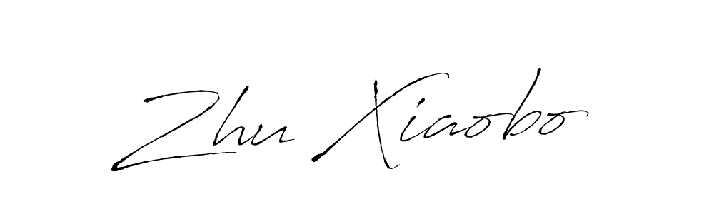 You should practise on your own different ways (Antro_Vectra) to write your name (Zhu Xiaobo) in signature. don't let someone else do it for you. Zhu Xiaobo signature style 6 images and pictures png