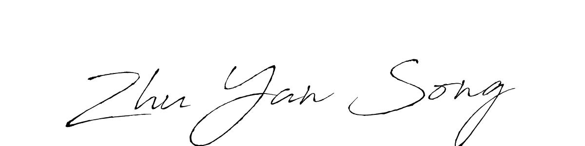 Antro_Vectra is a professional signature style that is perfect for those who want to add a touch of class to their signature. It is also a great choice for those who want to make their signature more unique. Get Zhu Yan Song name to fancy signature for free. Zhu Yan Song signature style 6 images and pictures png