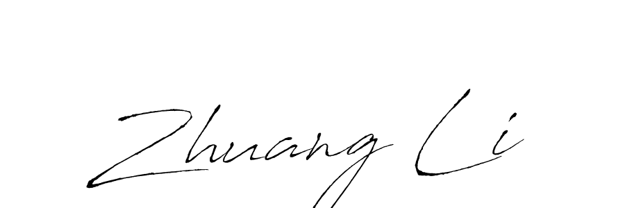 Design your own signature with our free online signature maker. With this signature software, you can create a handwritten (Antro_Vectra) signature for name Zhuang Li. Zhuang Li signature style 6 images and pictures png