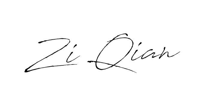 Use a signature maker to create a handwritten signature online. With this signature software, you can design (Antro_Vectra) your own signature for name Zi Qian. Zi Qian signature style 6 images and pictures png