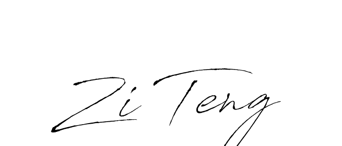 How to make Zi Teng name signature. Use Antro_Vectra style for creating short signs online. This is the latest handwritten sign. Zi Teng signature style 6 images and pictures png