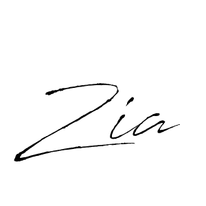 Design your own signature with our free online signature maker. With this signature software, you can create a handwritten (Antro_Vectra) signature for name Zia. Zia signature style 6 images and pictures png