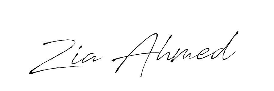 Design your own signature with our free online signature maker. With this signature software, you can create a handwritten (Antro_Vectra) signature for name Zia Ahmed. Zia Ahmed signature style 6 images and pictures png