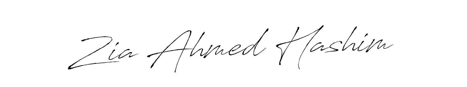 Zia Ahmed Hashim stylish signature style. Best Handwritten Sign (Antro_Vectra) for my name. Handwritten Signature Collection Ideas for my name Zia Ahmed Hashim. Zia Ahmed Hashim signature style 6 images and pictures png