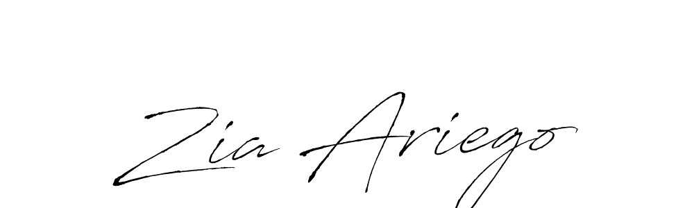 Make a beautiful signature design for name Zia Ariego. With this signature (Antro_Vectra) style, you can create a handwritten signature for free. Zia Ariego signature style 6 images and pictures png