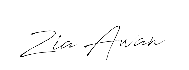 Zia Awan stylish signature style. Best Handwritten Sign (Antro_Vectra) for my name. Handwritten Signature Collection Ideas for my name Zia Awan. Zia Awan signature style 6 images and pictures png