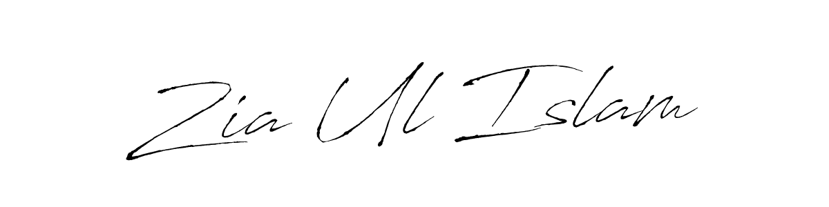 Zia Ul Islam stylish signature style. Best Handwritten Sign (Antro_Vectra) for my name. Handwritten Signature Collection Ideas for my name Zia Ul Islam. Zia Ul Islam signature style 6 images and pictures png