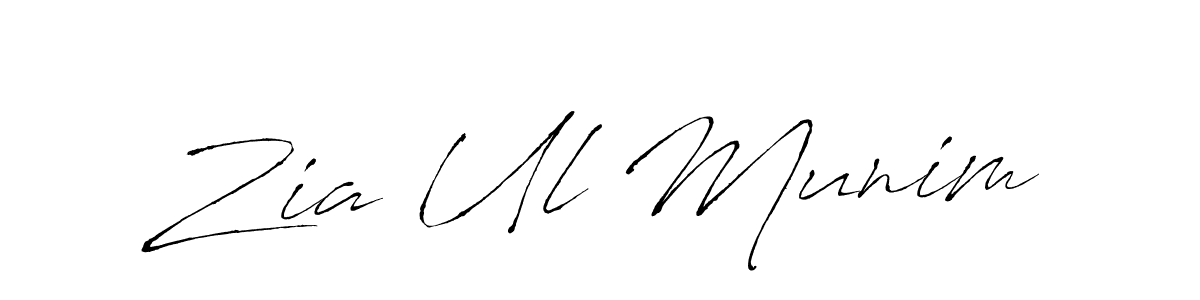 Use a signature maker to create a handwritten signature online. With this signature software, you can design (Antro_Vectra) your own signature for name Zia Ul Munim. Zia Ul Munim signature style 6 images and pictures png