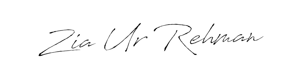 Design your own signature with our free online signature maker. With this signature software, you can create a handwritten (Antro_Vectra) signature for name Zia Ur Rehman. Zia Ur Rehman signature style 6 images and pictures png