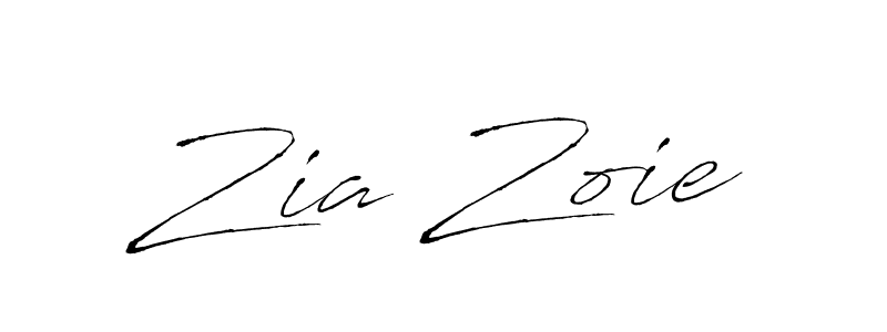 Create a beautiful signature design for name Zia Zoie. With this signature (Antro_Vectra) fonts, you can make a handwritten signature for free. Zia Zoie signature style 6 images and pictures png