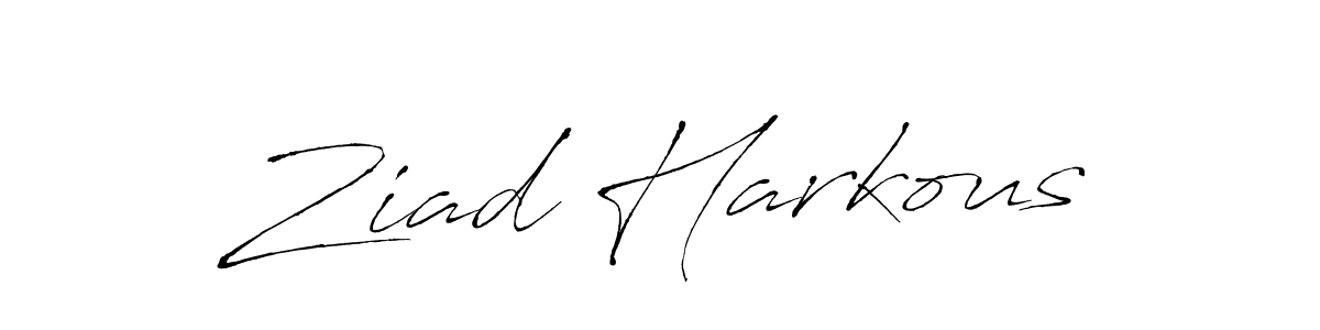 Also we have Ziad Harkous name is the best signature style. Create professional handwritten signature collection using Antro_Vectra autograph style. Ziad Harkous signature style 6 images and pictures png