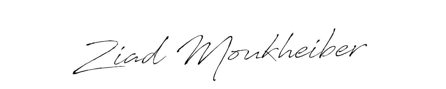 How to make Ziad Moukheiber signature? Antro_Vectra is a professional autograph style. Create handwritten signature for Ziad Moukheiber name. Ziad Moukheiber signature style 6 images and pictures png