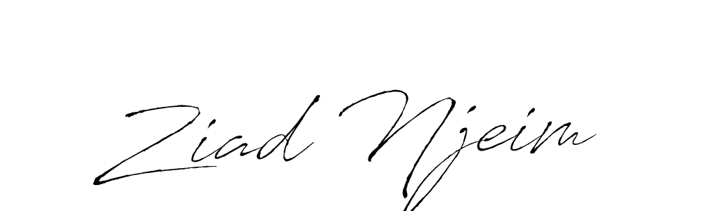 Design your own signature with our free online signature maker. With this signature software, you can create a handwritten (Antro_Vectra) signature for name Ziad Njeim. Ziad Njeim signature style 6 images and pictures png