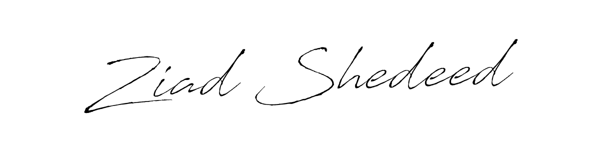 Also we have Ziad Shedeed name is the best signature style. Create professional handwritten signature collection using Antro_Vectra autograph style. Ziad Shedeed signature style 6 images and pictures png