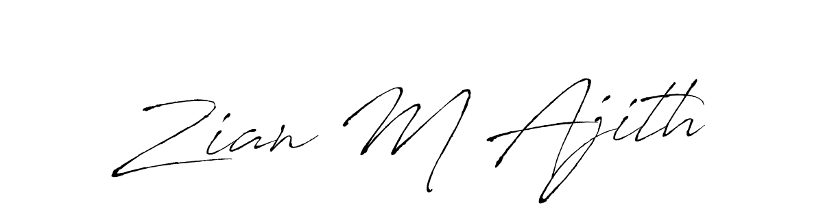 if you are searching for the best signature style for your name Zian M Ajith. so please give up your signature search. here we have designed multiple signature styles  using Antro_Vectra. Zian M Ajith signature style 6 images and pictures png