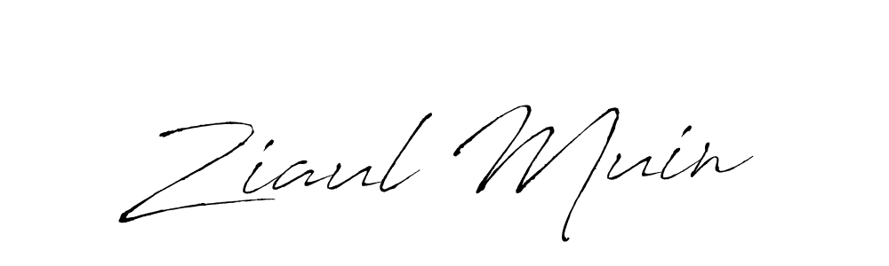 Design your own signature with our free online signature maker. With this signature software, you can create a handwritten (Antro_Vectra) signature for name Ziaul Muin. Ziaul Muin signature style 6 images and pictures png