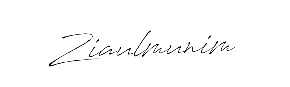 Create a beautiful signature design for name Ziaulmunim. With this signature (Antro_Vectra) fonts, you can make a handwritten signature for free. Ziaulmunim signature style 6 images and pictures png