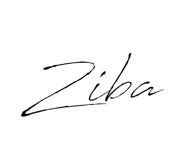 Ziba stylish signature style. Best Handwritten Sign (Antro_Vectra) for my name. Handwritten Signature Collection Ideas for my name Ziba. Ziba signature style 6 images and pictures png