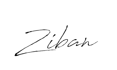 How to make Ziban signature? Antro_Vectra is a professional autograph style. Create handwritten signature for Ziban name. Ziban signature style 6 images and pictures png