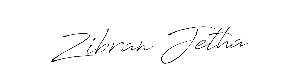 Also we have Zibran Jetha name is the best signature style. Create professional handwritten signature collection using Antro_Vectra autograph style. Zibran Jetha signature style 6 images and pictures png