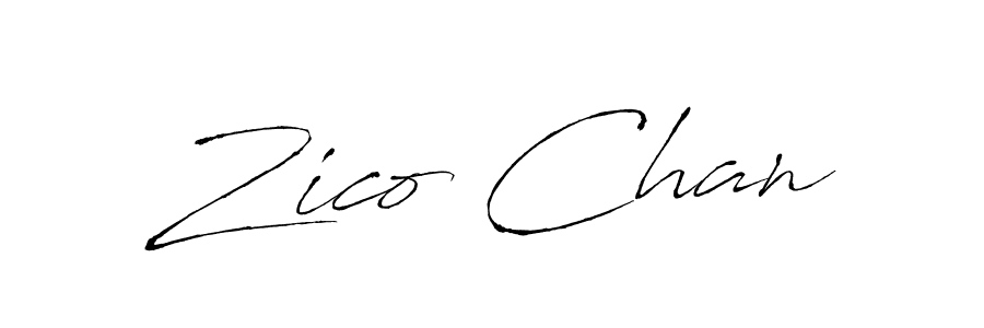 You should practise on your own different ways (Antro_Vectra) to write your name (Zico Chan) in signature. don't let someone else do it for you. Zico Chan signature style 6 images and pictures png