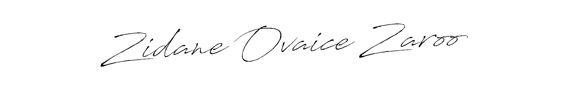 How to make Zidane Ovaice Zaroo signature? Antro_Vectra is a professional autograph style. Create handwritten signature for Zidane Ovaice Zaroo name. Zidane Ovaice Zaroo signature style 6 images and pictures png